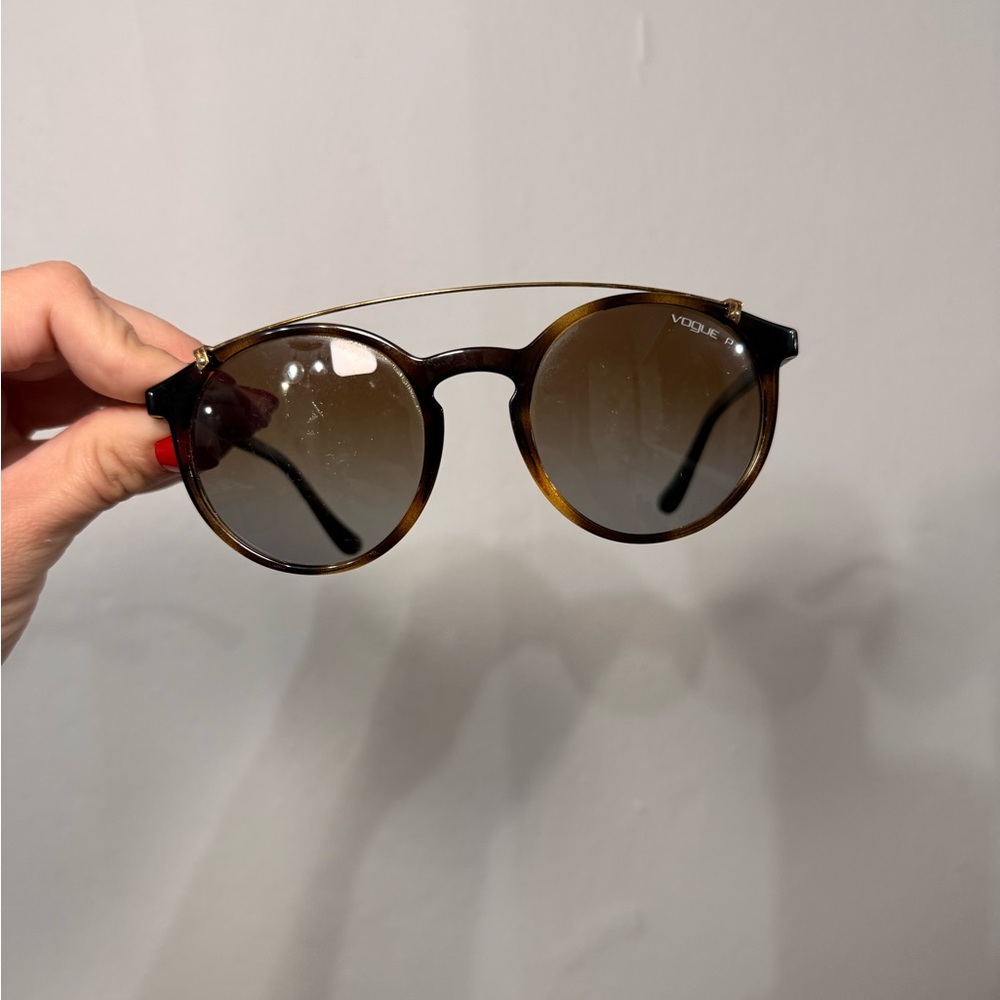 Vogue Tortoise Shell Round Sunglasses